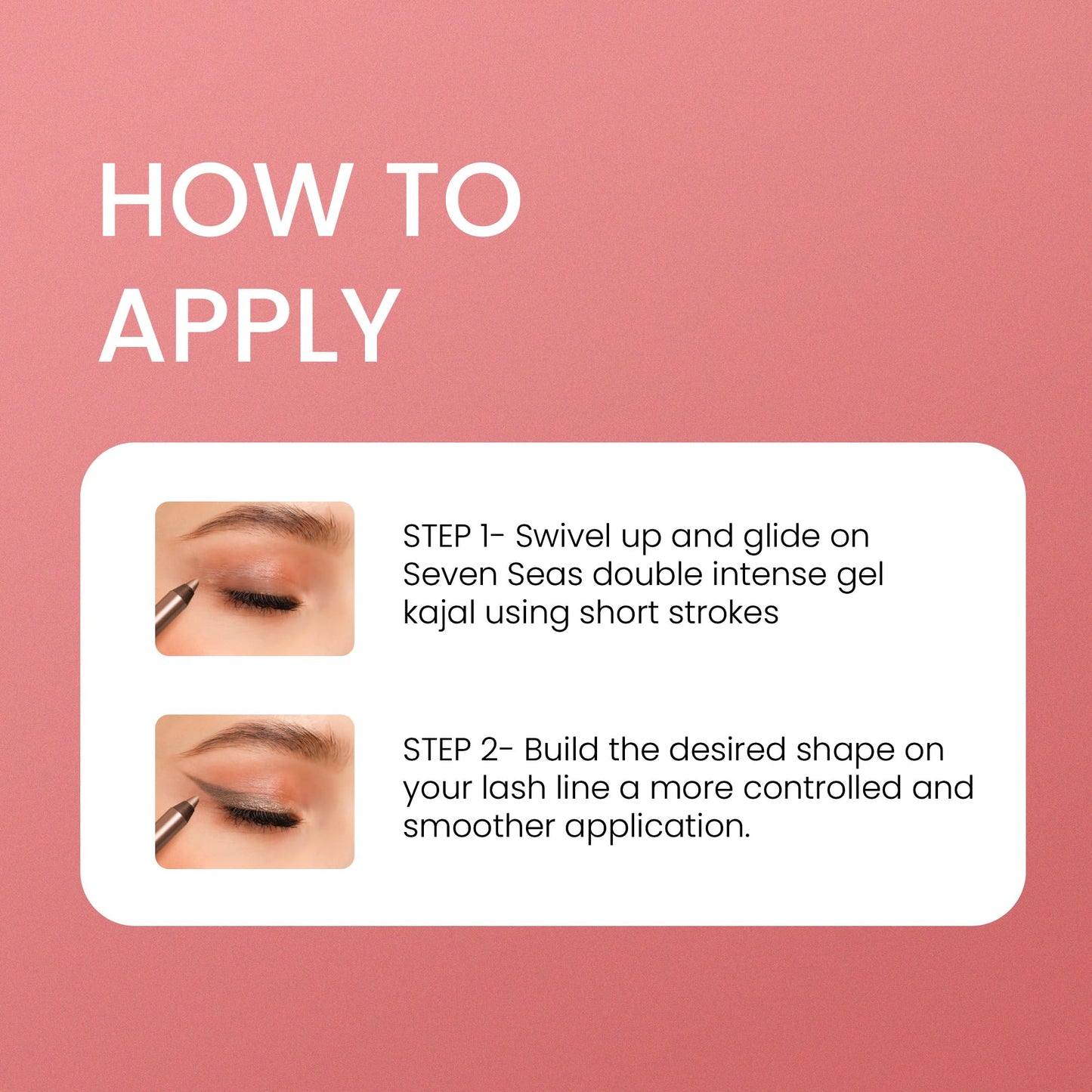 Seven Seas Longwear Matte Eye Pencil | 12 Hr Long Stay | Smooth One Stroke Application | Intense Color Pay Off | Soft Blendable Formula | Smudge Proof | Water Proof (Brown)