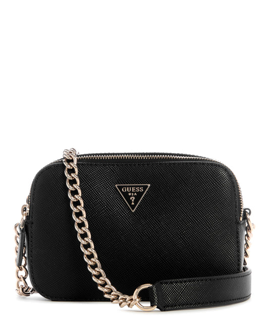 GUESS Womens Noelle Ii Crossbody Camera Crossbody, Black, One Size, Noelle II Crossbody Camera