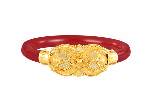 P.C. Chandra Jewellers 22K Gold Wedding Bangle for Women (Yellow)