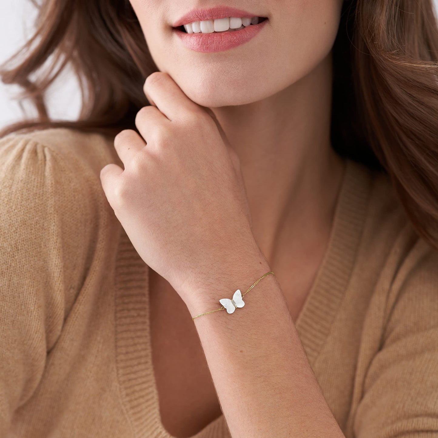 Fossil Women Jewelry Gold Bracelet Jf04425710