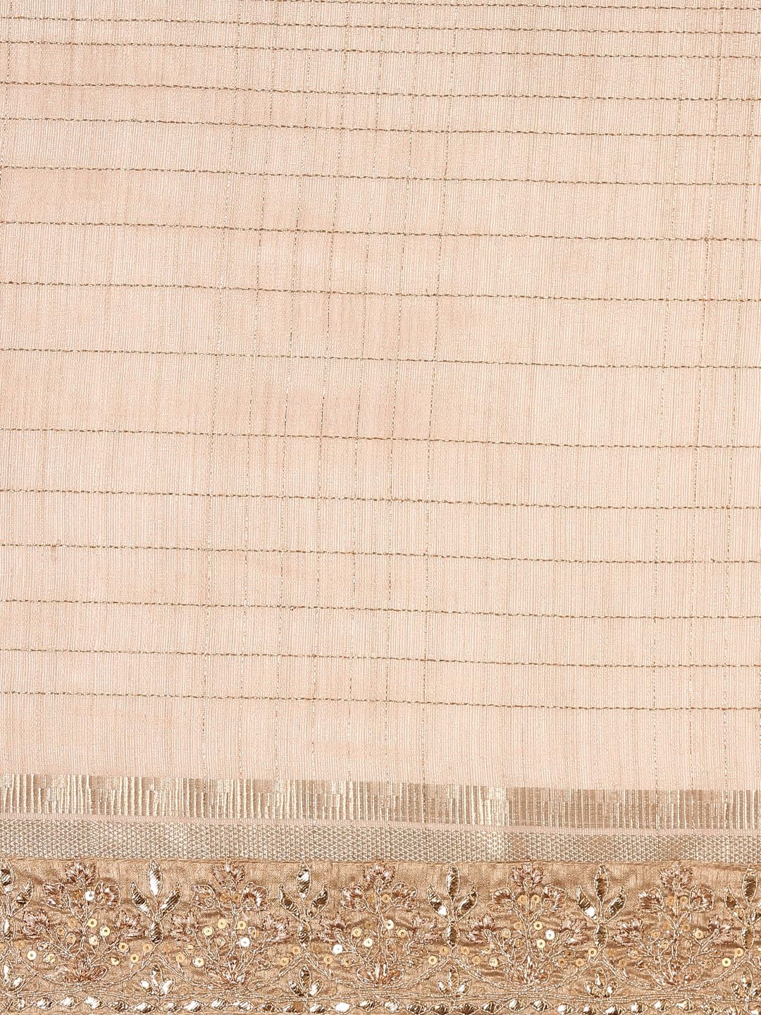 MOHEY Fawn Organza Embroidery|Zari Weave Saree for Women