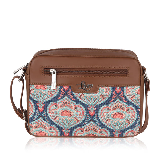 LIVRO Handcrafted Vegan Leather Latest Sling Bag for Women | Stylish & Exotic Printed Crossbody Bag for Girls | Trendy Sling Bag for College & Casual Use | Lightweight & Spacious | Alipo Bag