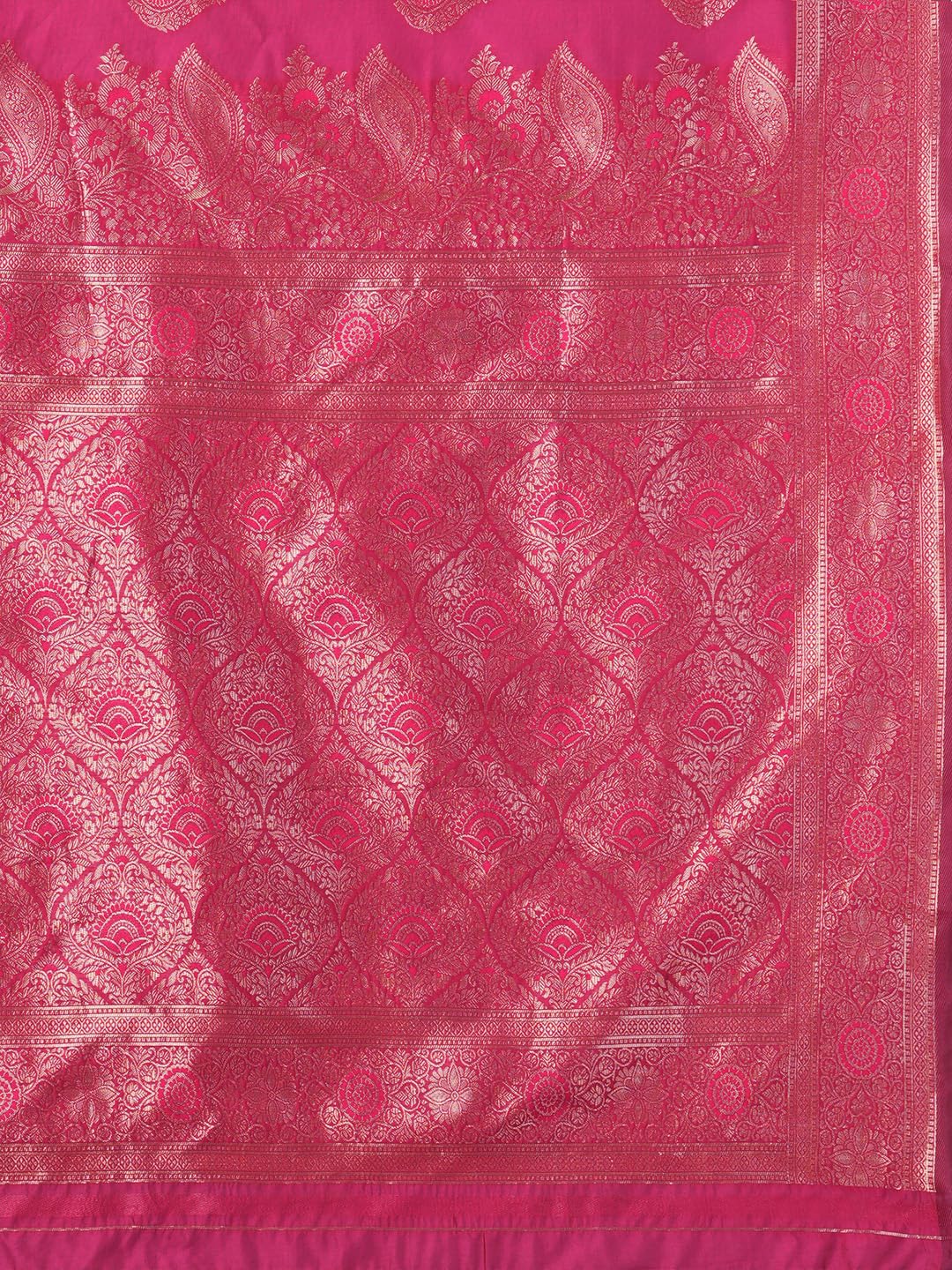 AKHILAM Women's Kanjivaram Woven Soft Silk Saree With Blouse Piece