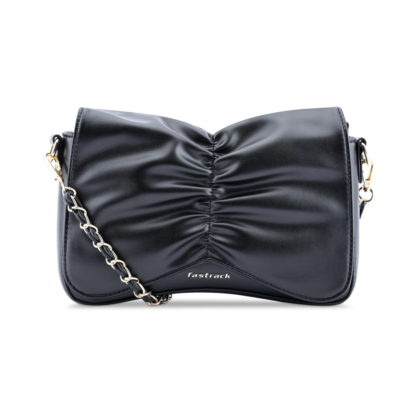 Fastrack Bow-tiful Sling | Faux-Leather Women's Handbags| Ladies Purse Handbag | Sling Bag for Casual Carry