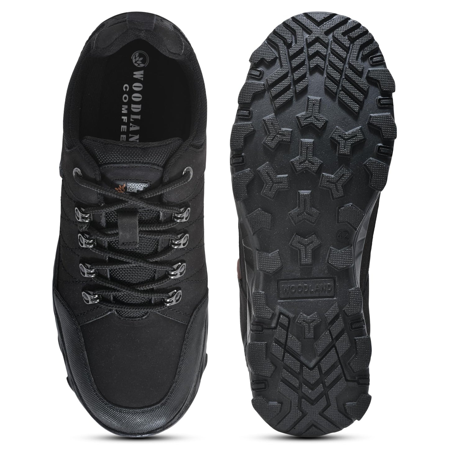 Woodland Men's Black Nubuk Casual Shoes-10 UK (44EURO) (OGC 6533024)