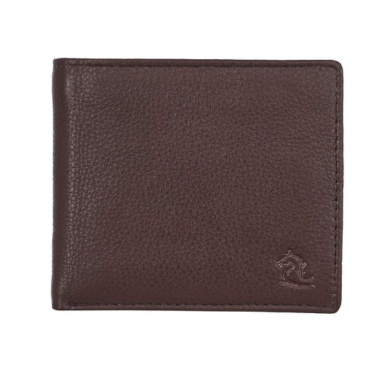 KARA Tan Men's Genuine Leather Wallet - Bi Fold Wallets for Men with 8 Credit Card Holder Slot