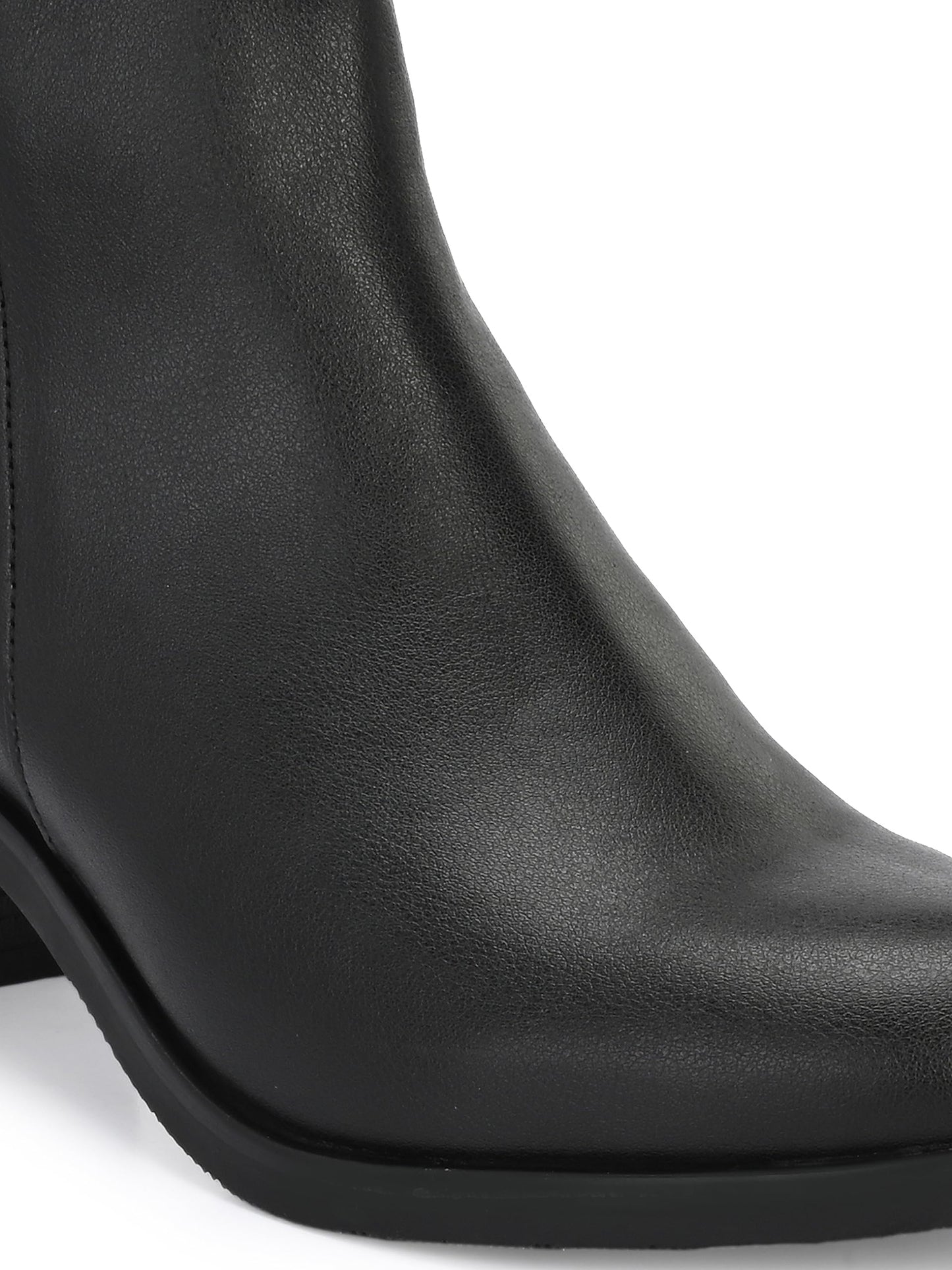 Delize Black Women Chelsea Heeled Boots 63728-37