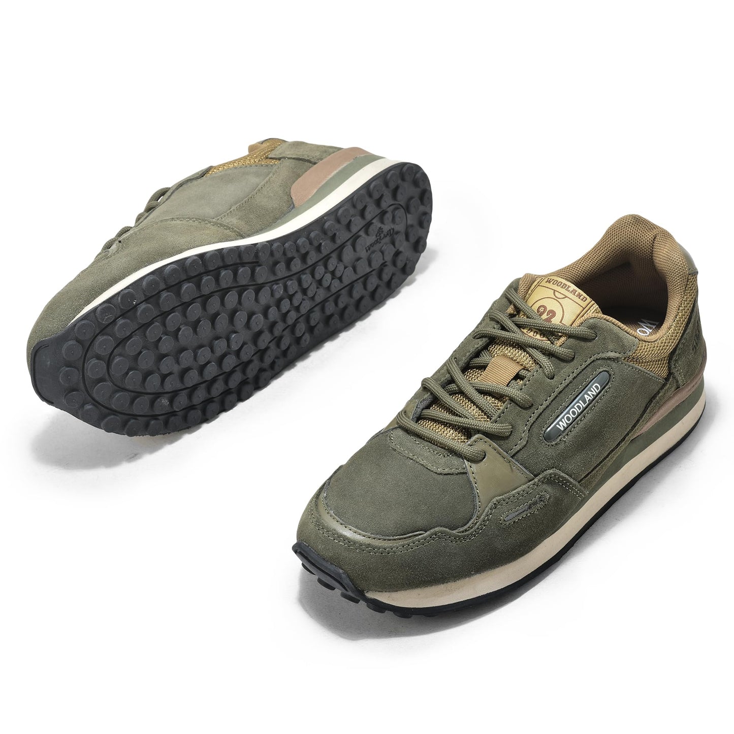 Woodland Men's Olive Suede Casual Shoes-11 UK (45EURO) (OGJ 6439024)