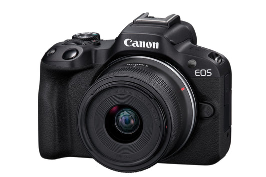 Canon EOS R50 RF-S18-45mm f/4.5-6.3 is STM Mirrorless Camera (Black)- 4K Video Vlogging with 24.2 MP