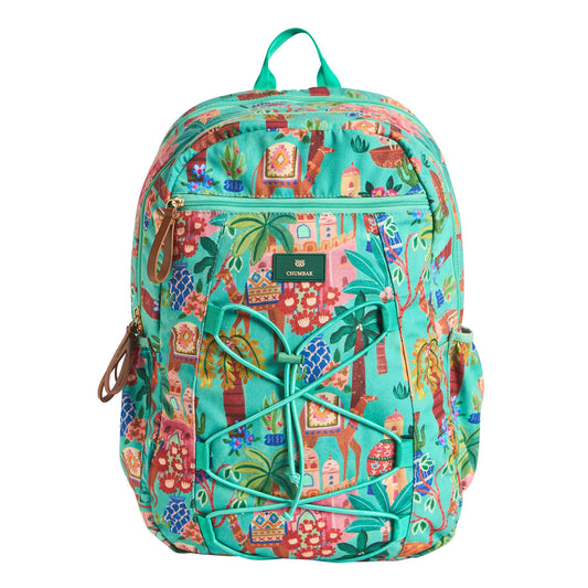 Chumbak Trek Backpack - Jaipurscape, Digital Nomad, Stylish Travel Bag, Sturdy & Spacious, Printed Office Bag for Women, Laptop Office Bag, Trek and Vacation Bag