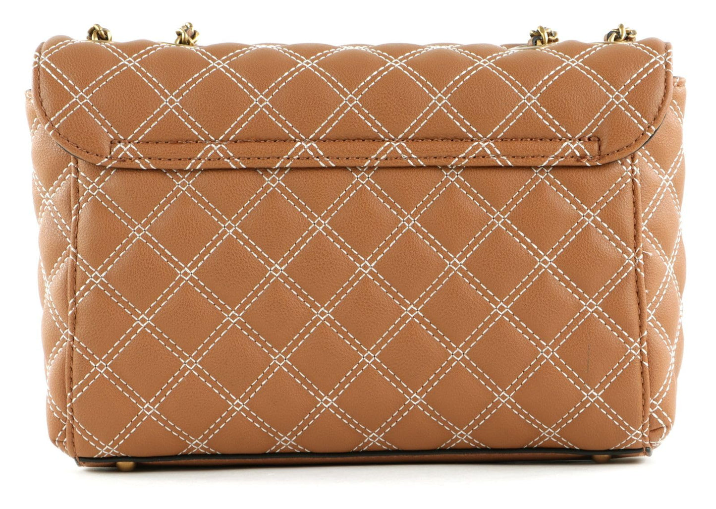 Guess Factory Cessily Quilted Convertible Crossbody, Cognac, ONE