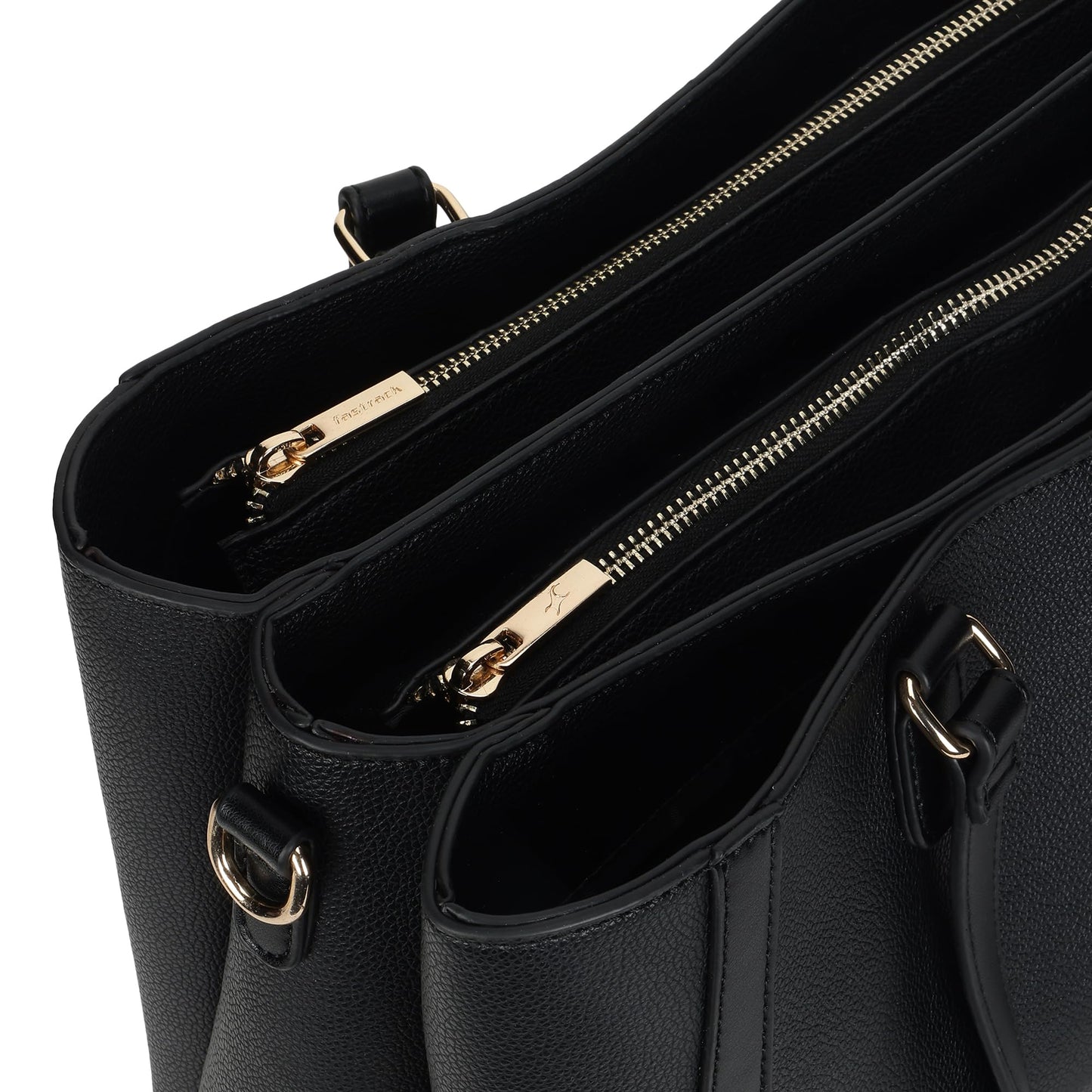 Fastrack PowerEdge Tote | Pebbled Faux-Leather Women’s Laptop Bag | 14-Inch Laptop Compartment, 3 Spacious Sections & Detachable Strap | Work, Travel & Everyday Tote