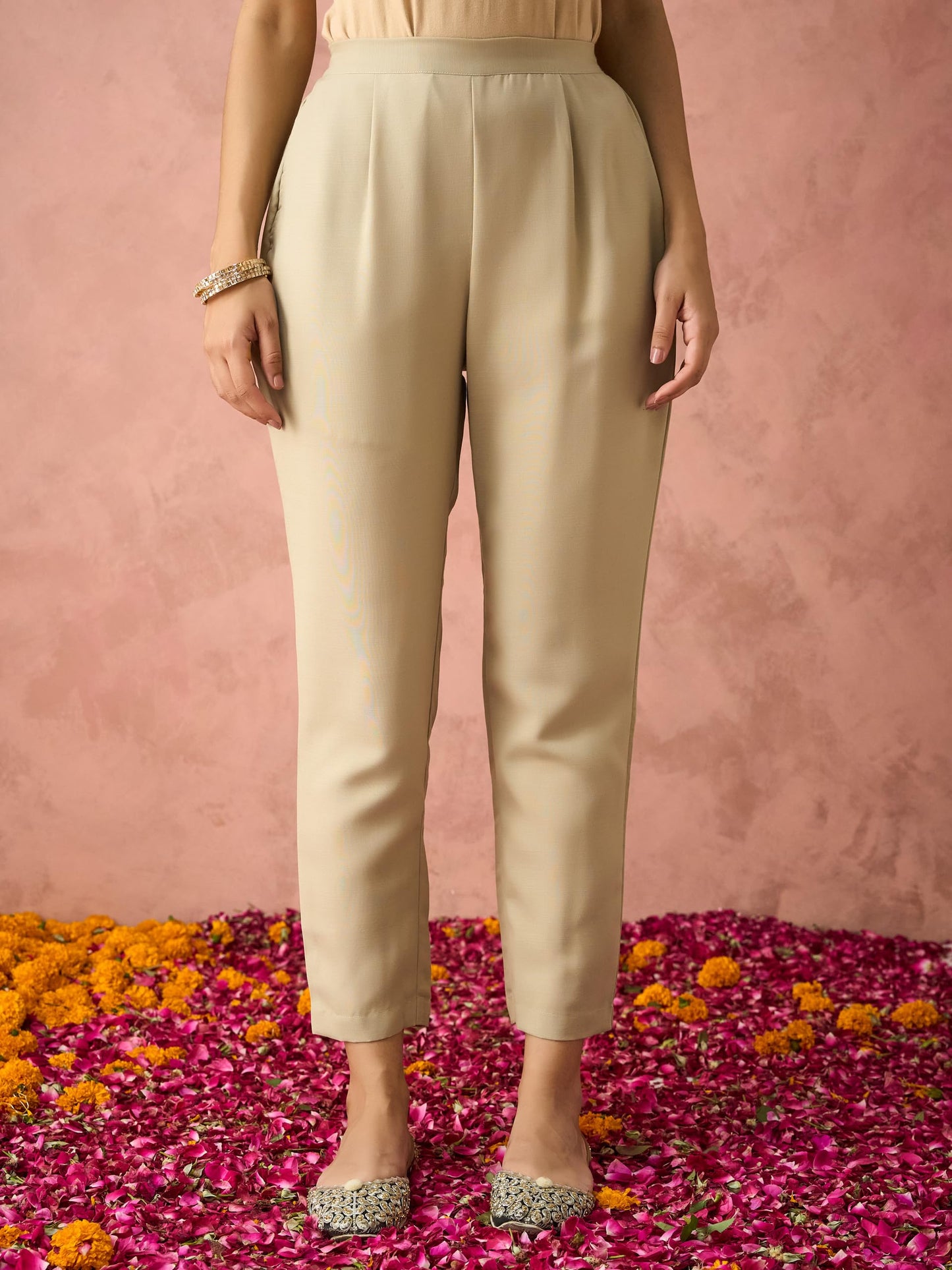 Hritika Cotton Blend Embroidered Kurta with Pants and Dupatta Set | Ethnic Set | Suit Set | Kurta Set | Wedding Suit Set for Women