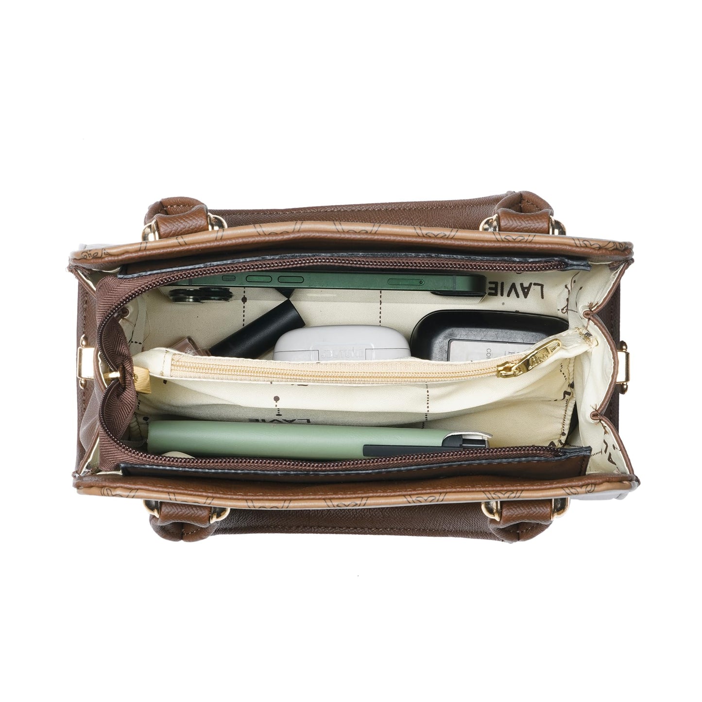 Lavie Women's Mono Ushawu Small Satchel Handbag for Women | Satchel Bag for Work | Ladies purse | Stylish Shoulder Bag | Gift For Women