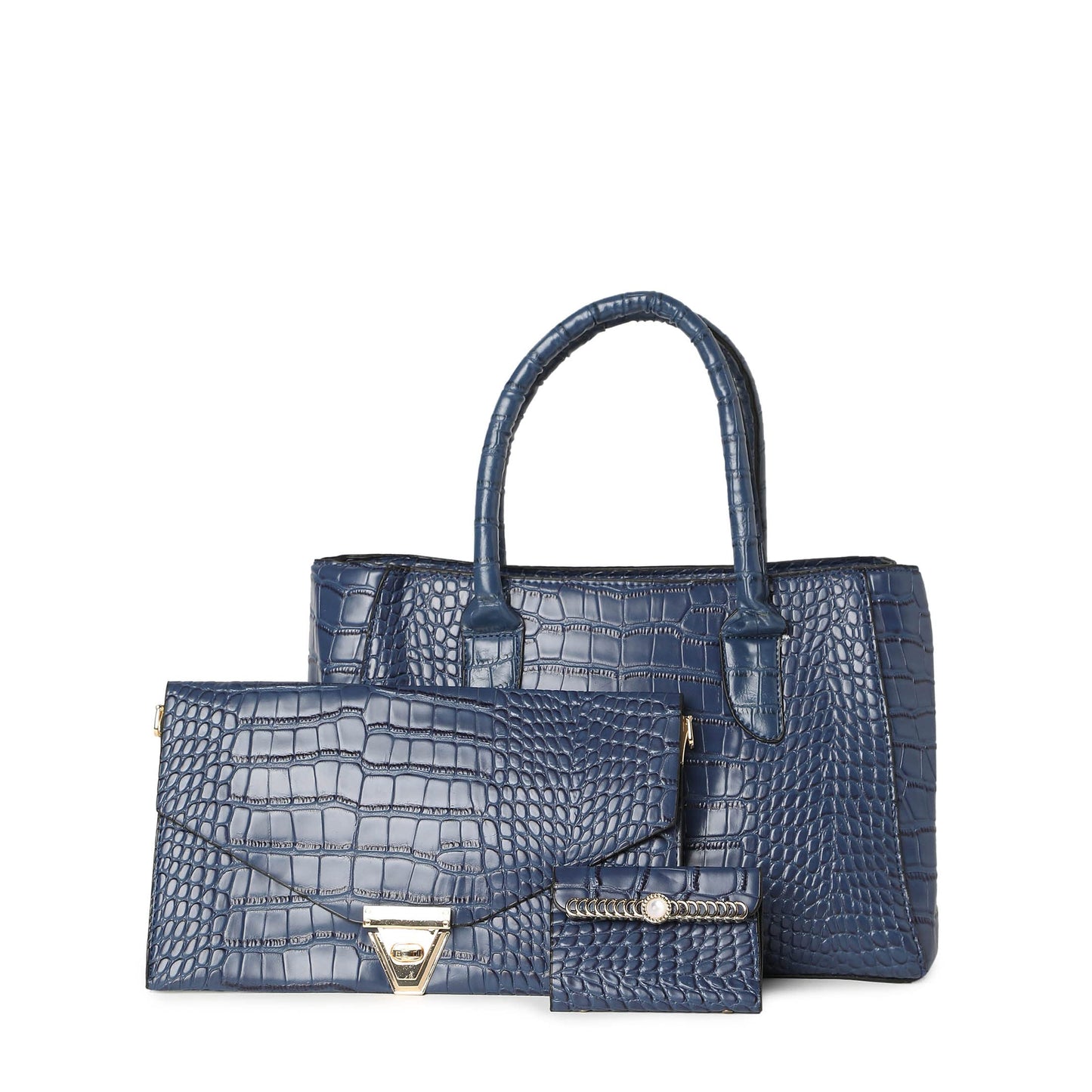 Haute Sauce Women textured blue handbag (HSHB1278)