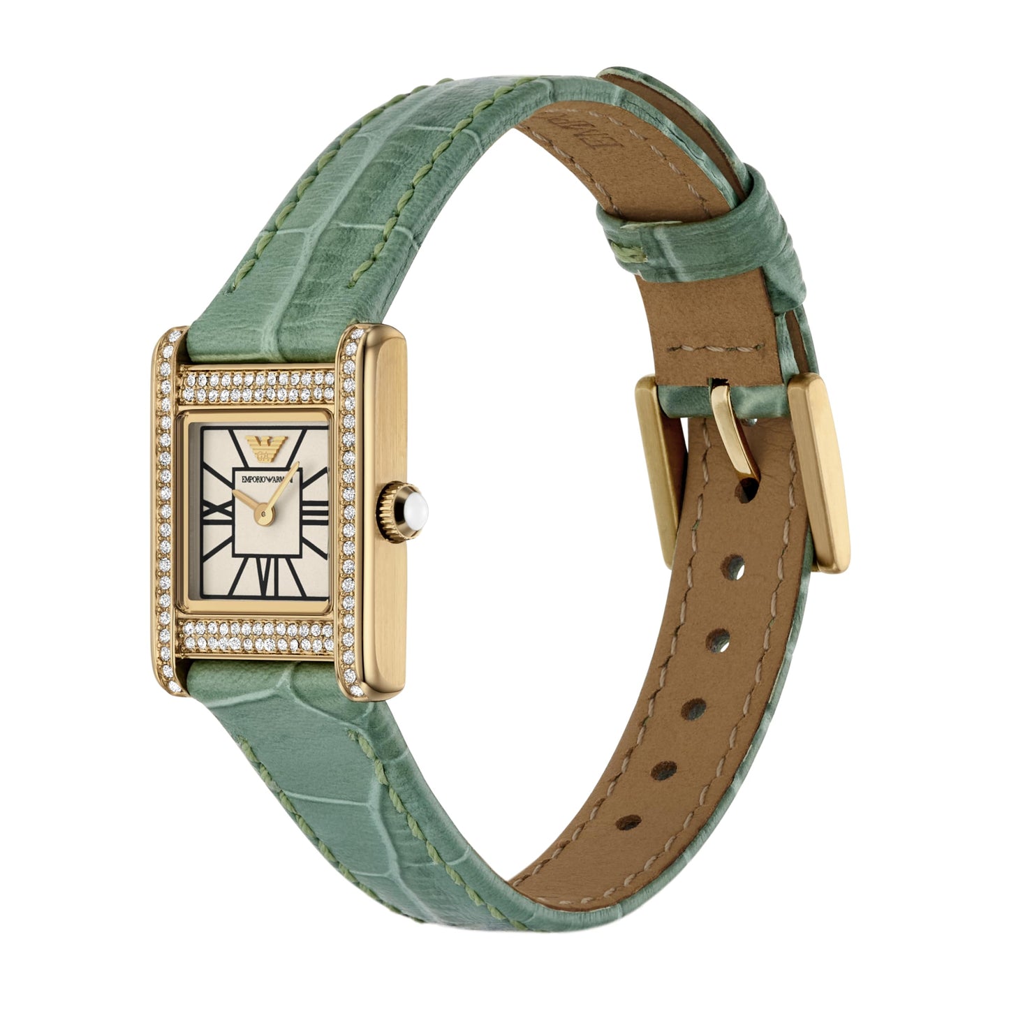 Emporio Armani Green Quartz Leather Watch AR11661