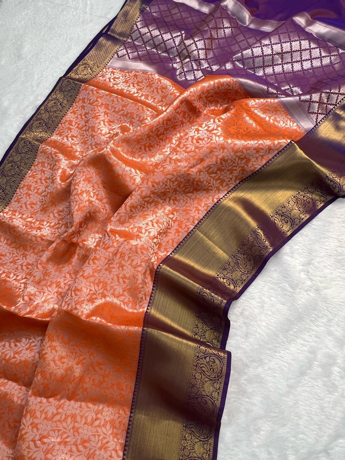 HAIDER ALI AND SONS Pure Banarasi Soft Katan Silk Saree for Women | Traditional Saree Banarsi Design with Blouse Piece for Women & Girls | Jacquard saree 6.50 Meters_10