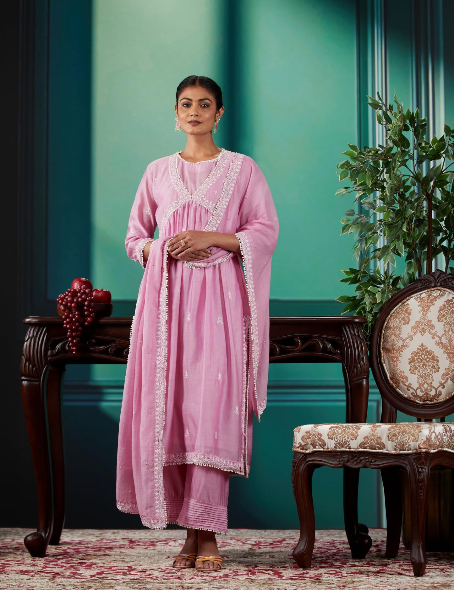 BIBA Women's Cotton Suit Set (SKDGULNAAZ8672SS23LGTMAU_Purple