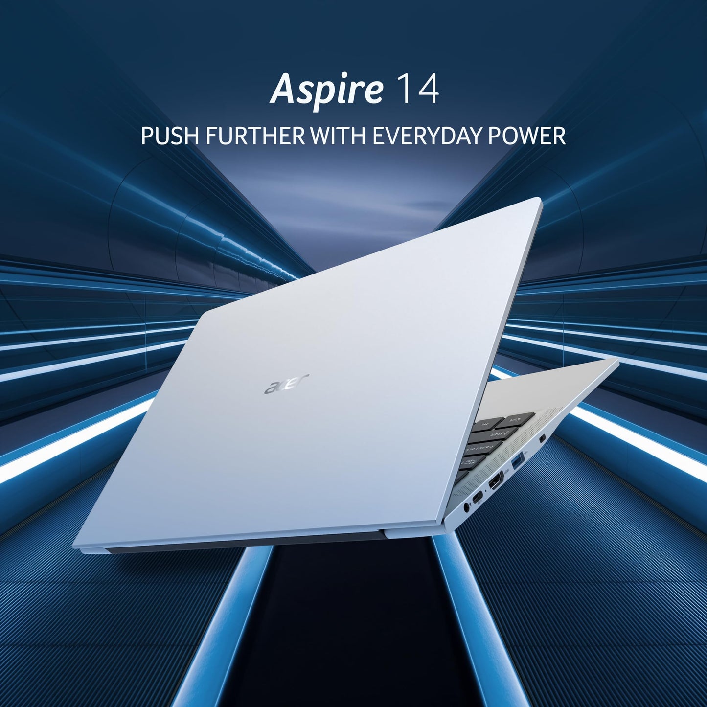 acer Aspire 14, 13th Gen, Intel Core i7-13620H Processors, 16 GB RAM, 512 GB SSD, Full HD IPS, 14"/35.56 cm, Windows 11 Home, MSO, Pure Silver, 1.44 kg, AS14H-53, Backlit KB, Thin and Light Laptop