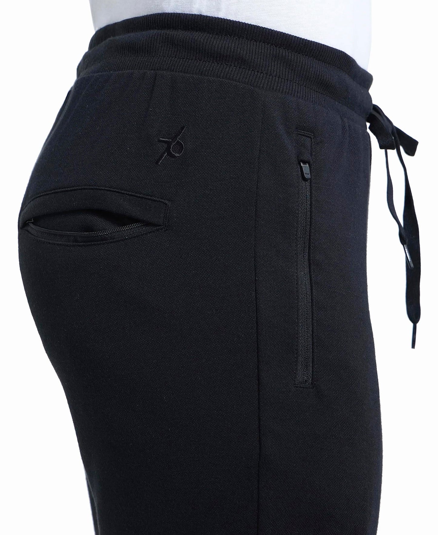 Jockey Men's Slim Fit Casual Trousers (AM44_Black_L)