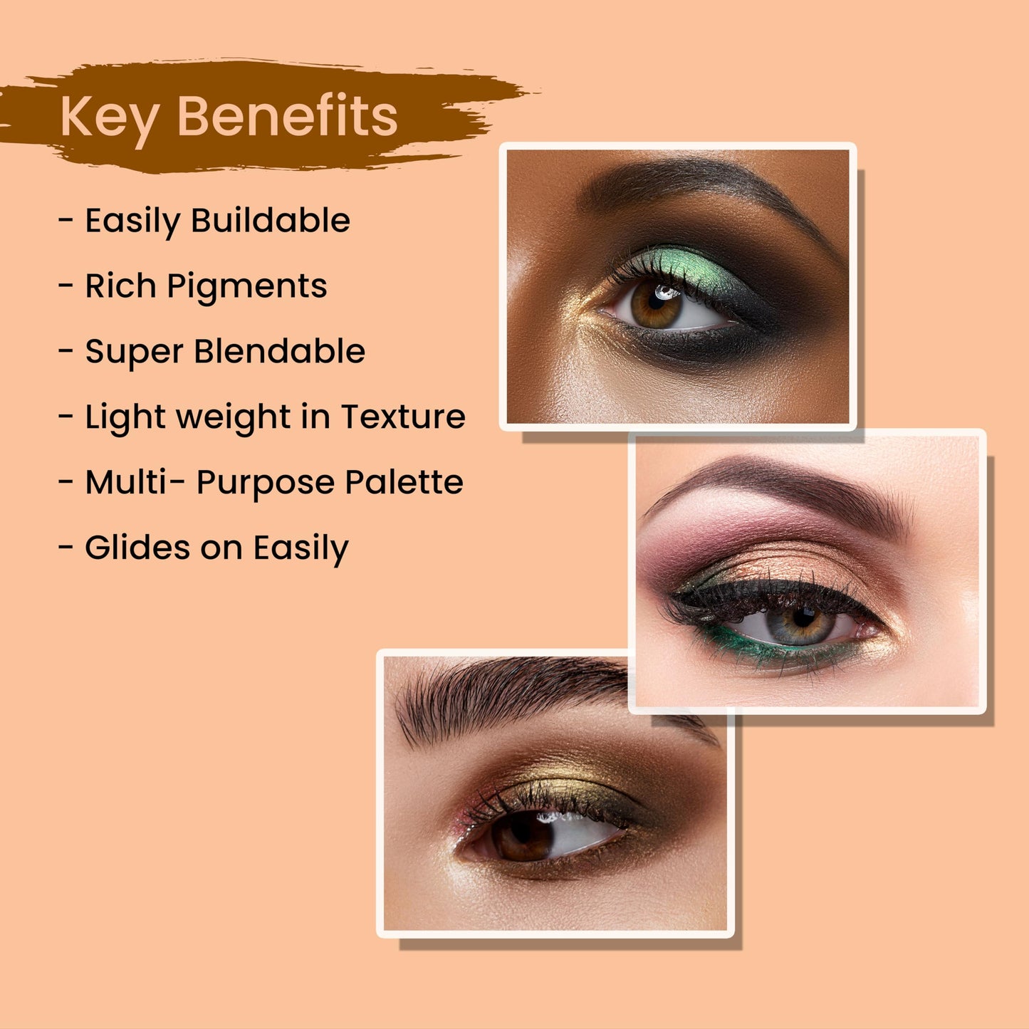 MATT LOOK 41 Colors Hd Pro Glam Palette|Multi-Purpose Use Palette|Bright Vibrant Colors|Water Proof Formula|One Stroke Application|Eye Shadows & Highlighters In One Palette- Multicolor 01(41.6G)