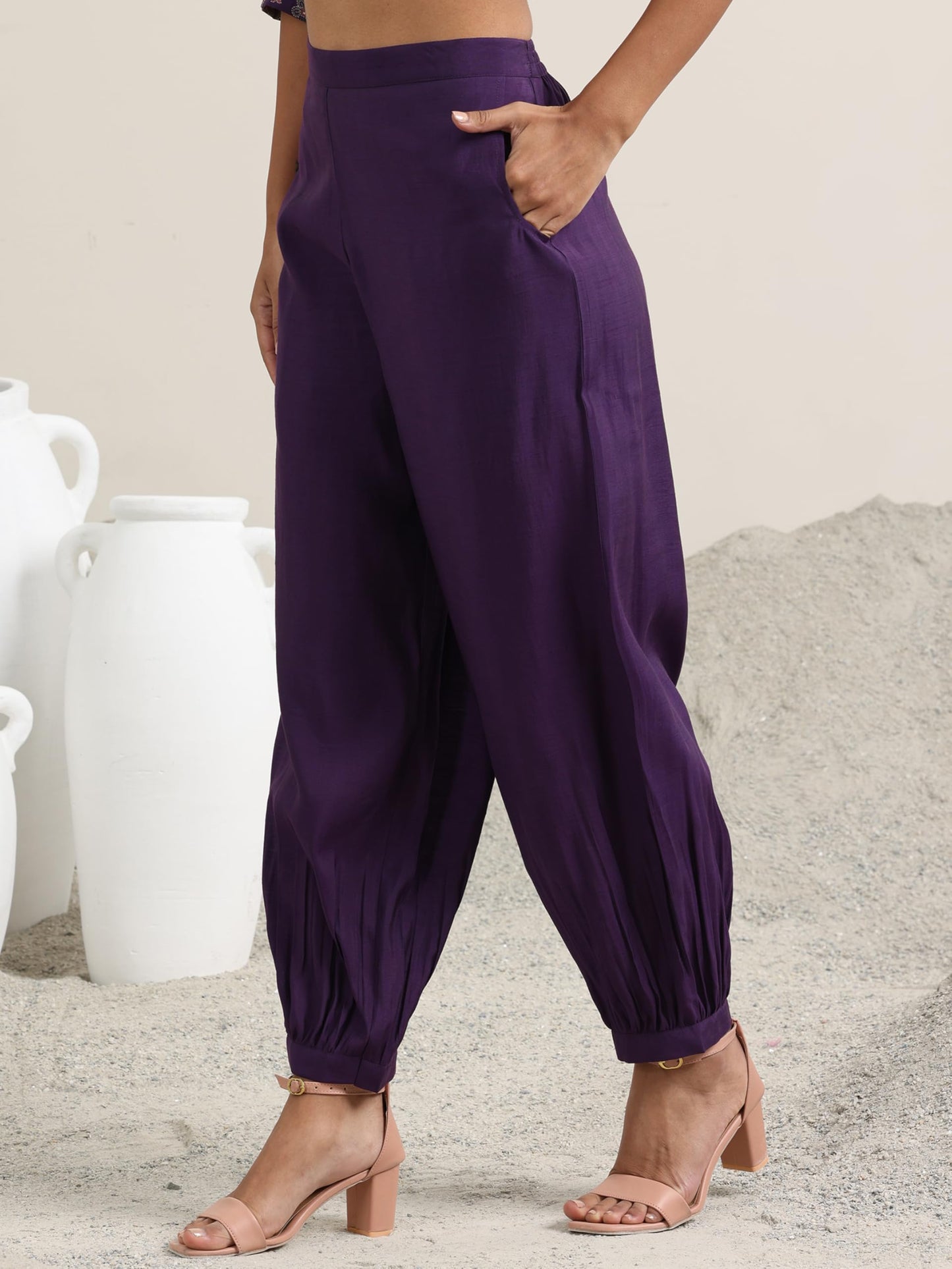 Libas Womens Printed Silk Blend Straight Kurta With Salwar and Dupatta