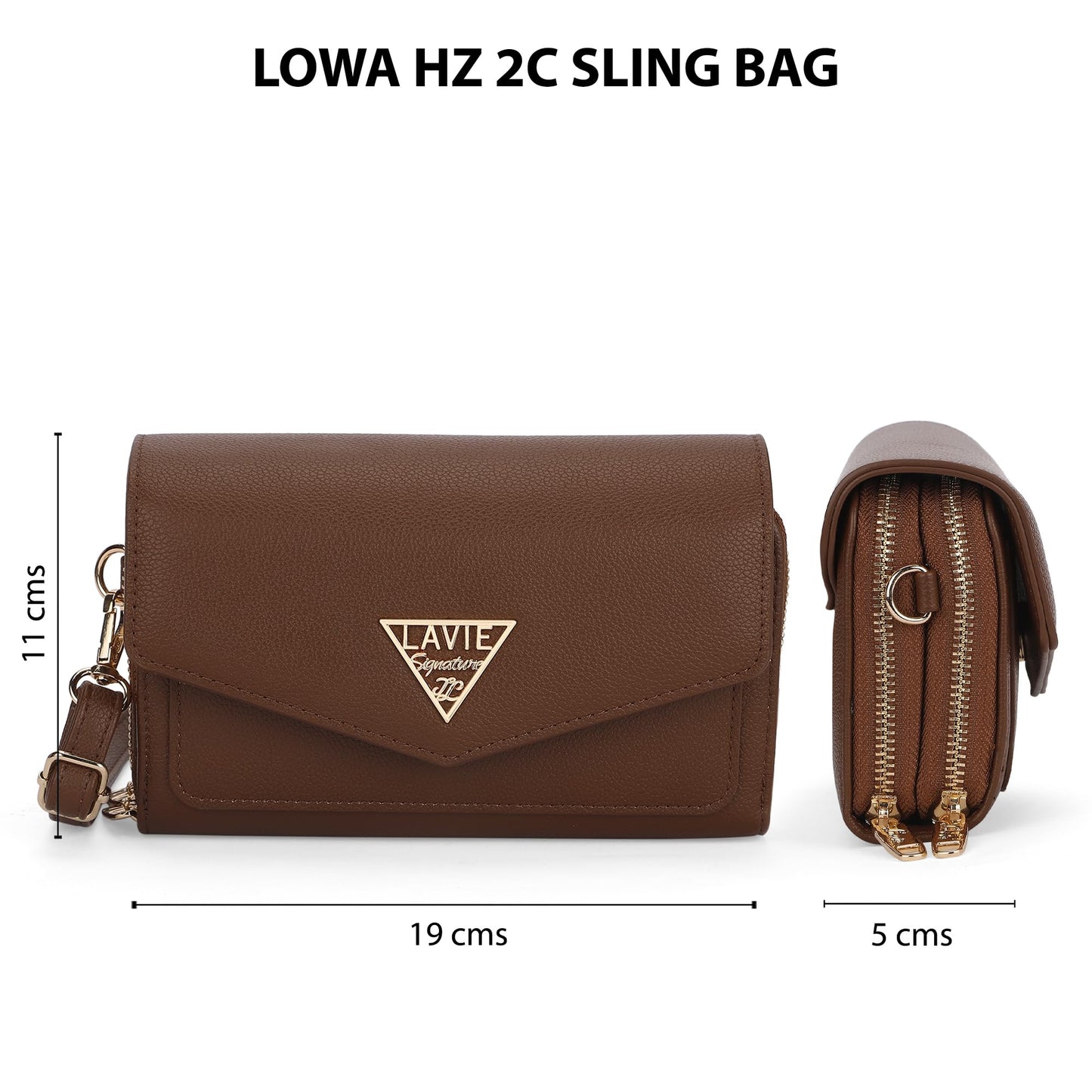 Lavie Signature Women's Lowa 2C Zip Around Crossbody Sling Bag | Stylish Shoulder Bag | Ladies Purse Handbag | Gift for Women