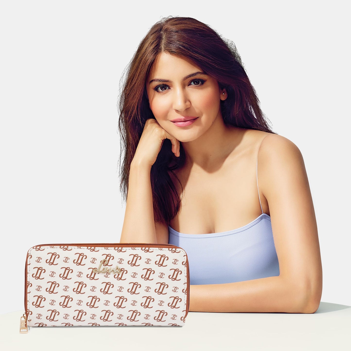 Lavie Women's Sacy Monogram LL Print Large Zip around Wallet | Ladies Purse Handbags