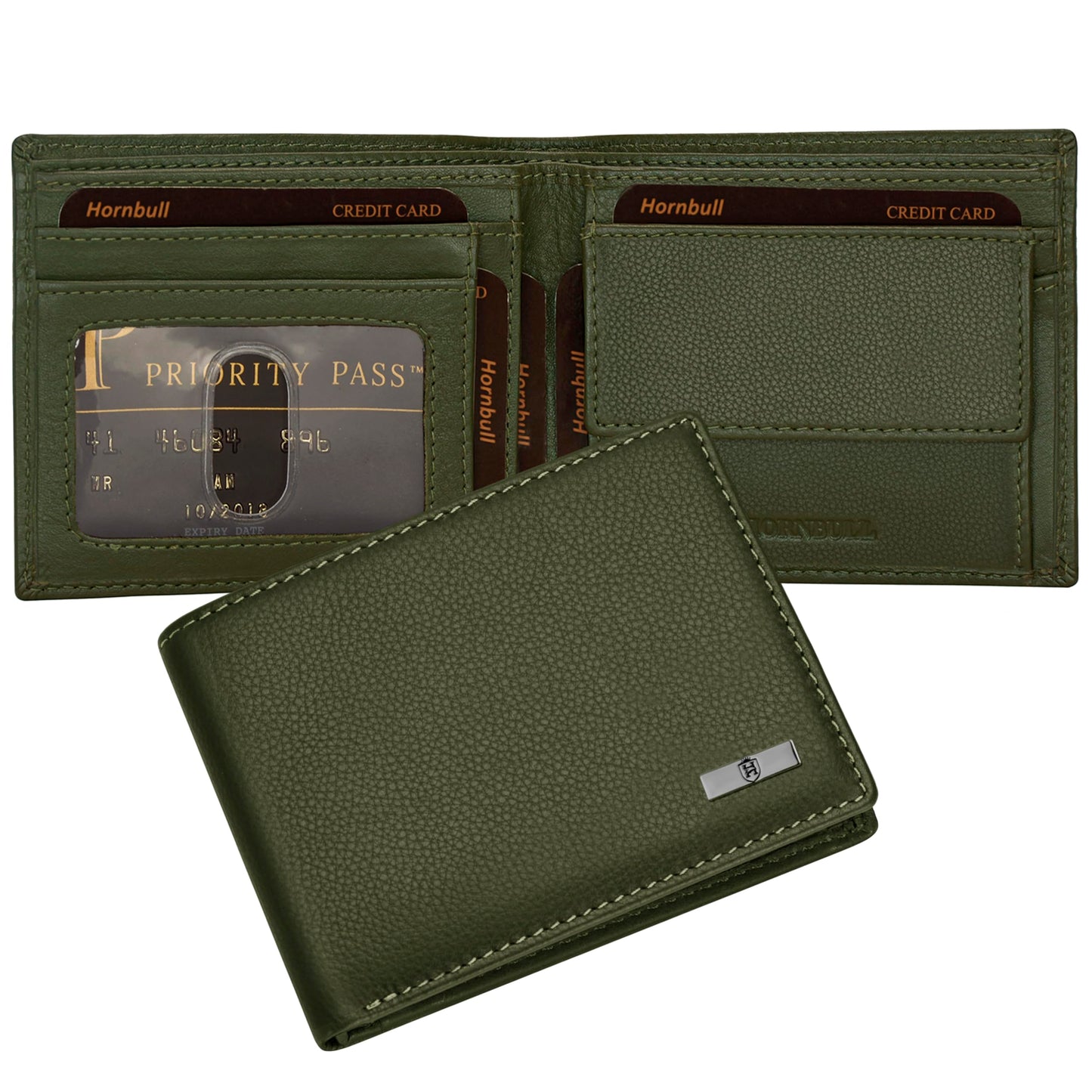 HORNBULL Maddison Green Wallet For Men, Wallet And Belt Combo, Gift Set For Men Bw69124 - Leather