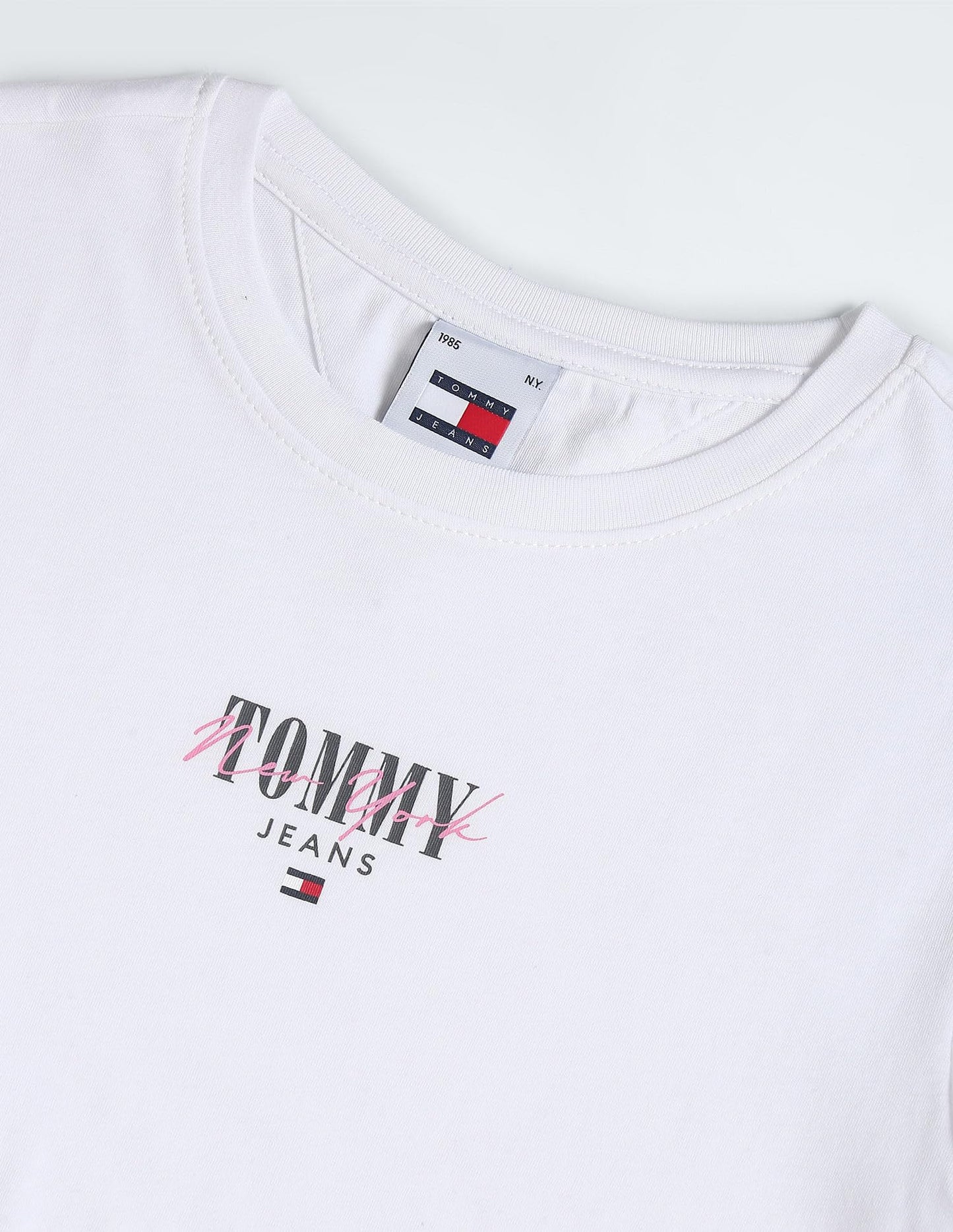 Tommy Hilfiger Womens White Color T-Shirt (M)