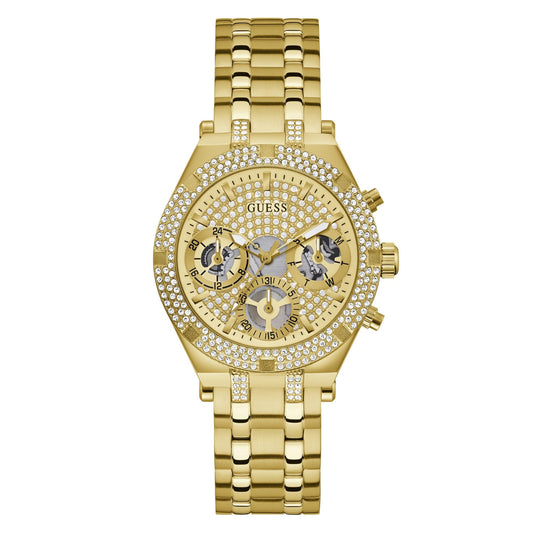 GUESS Women 38 mm Gold Dial Analog Watch- GW0440L2