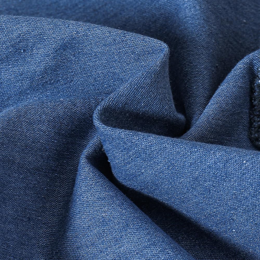 Hoscotch Girls Solid Blue Sleeveless Short Set