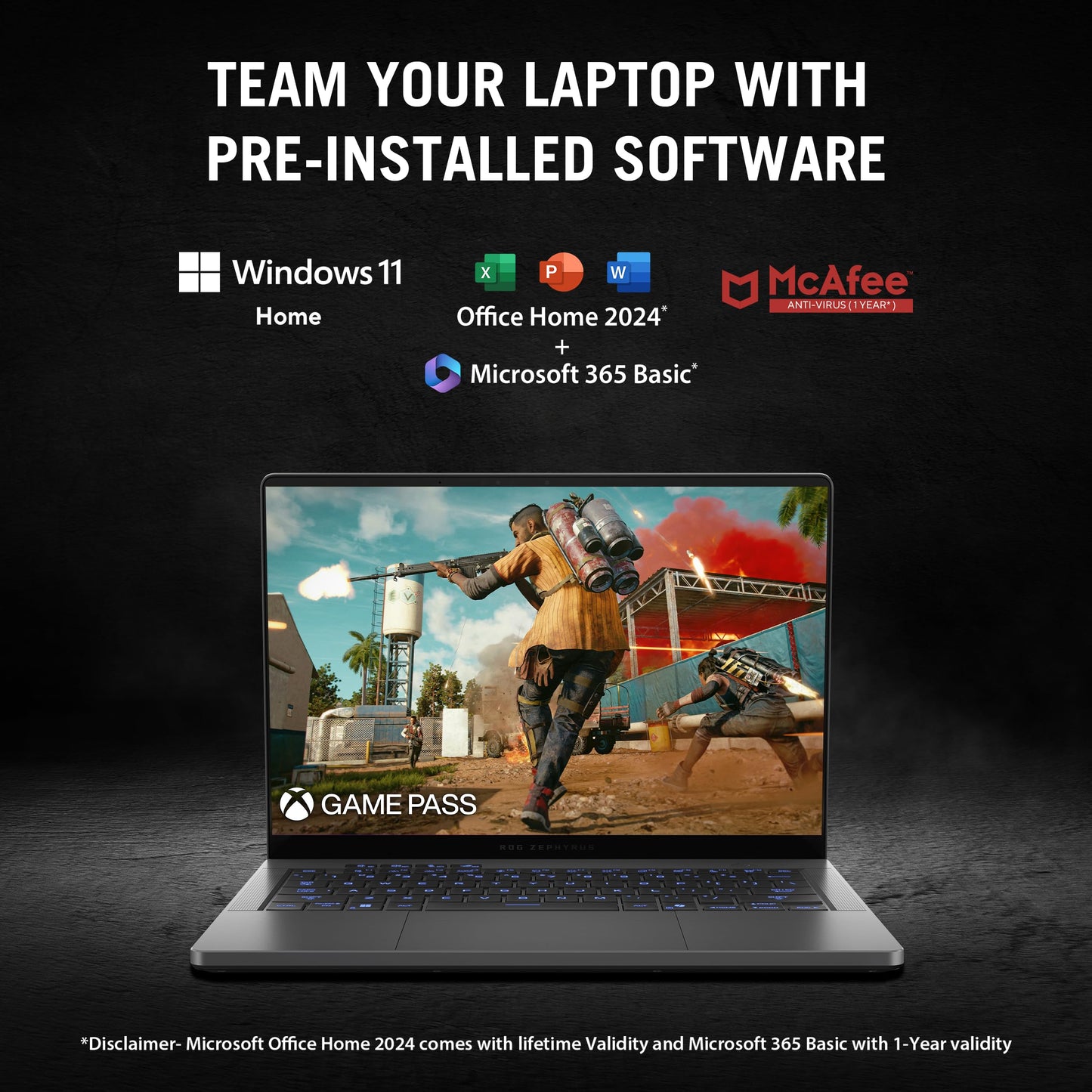 ASUS ROG Zephyrus G14,AMD Ryzen 9 270, Gaming Laptop(RTX 5060-8GB/90W TGP/16GB/1TB/3K OLED/14/120Hz/73WHrs/Windows 11/M365 Basic (1Year)*/Office Home 2024/Eclipse Gray/1.5 Kg) GA403UM-QS007WS
