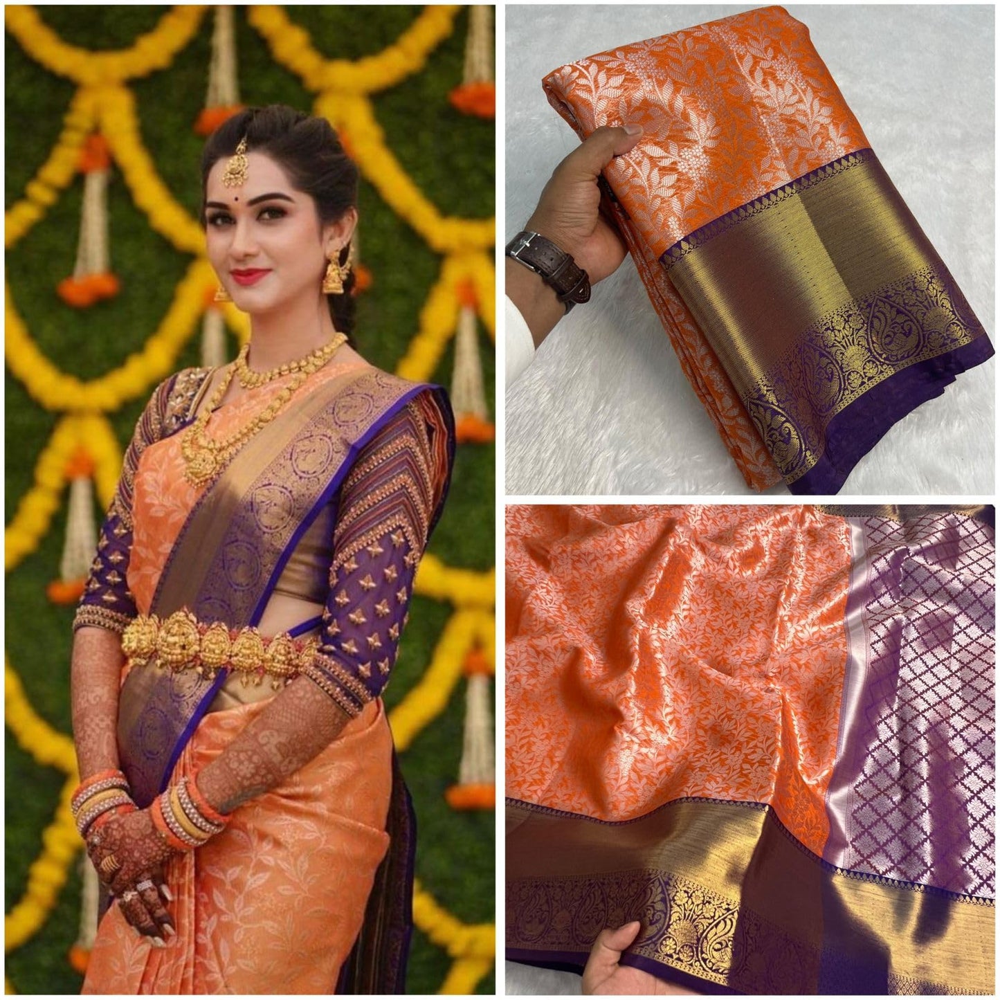 HAIDER ALI AND SONS Pure Banarasi Soft Katan Silk Saree for Women | Traditional Saree Banarsi Design with Blouse Piece for Women & Girls | Jacquard saree 6.50 Meters_10