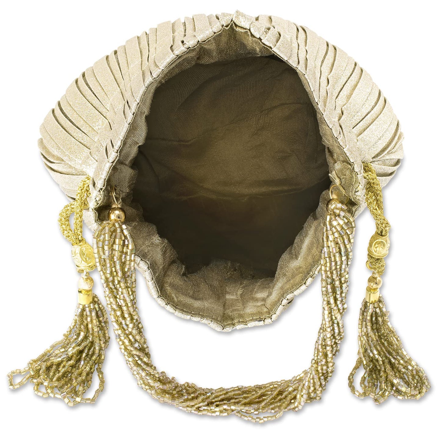 Peora Potli Bags for Women Evening Bag Clutch Ethnic Bride Purse with Drawstring (P63G)