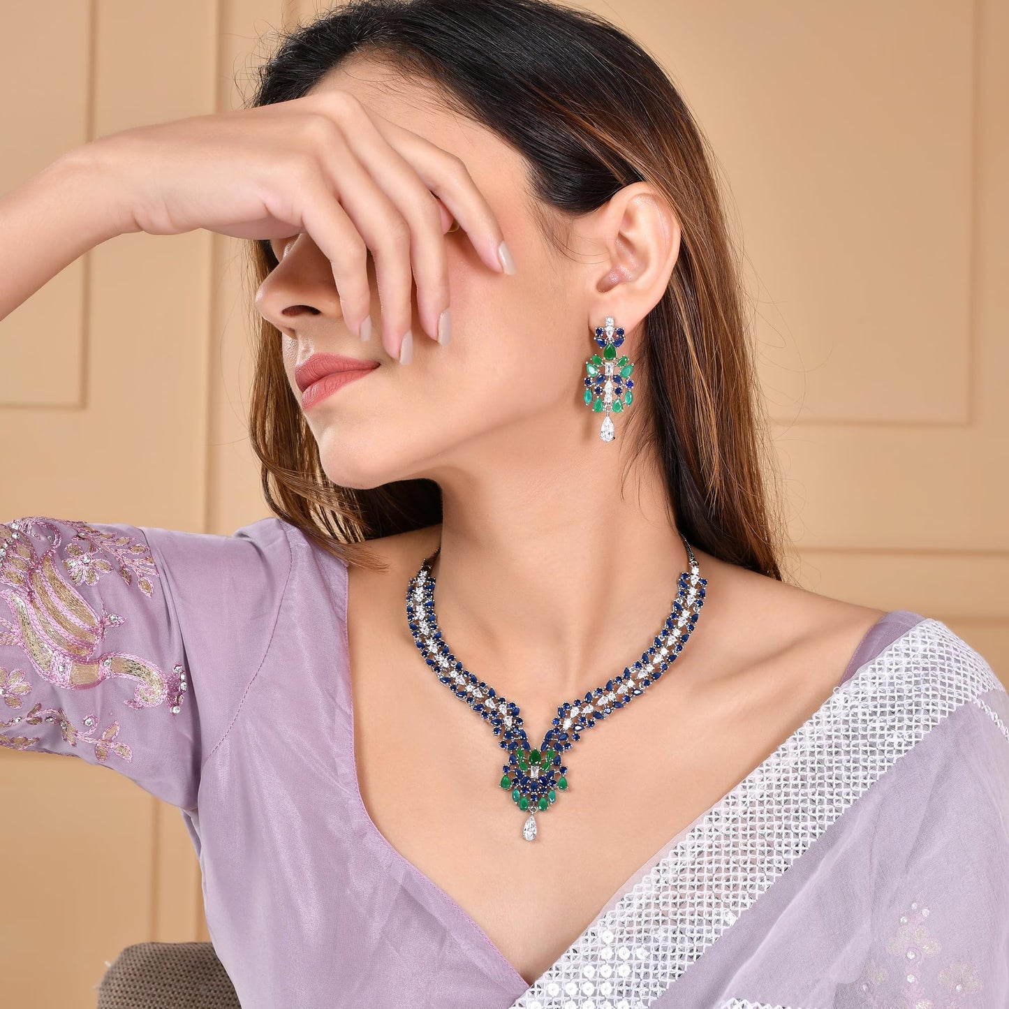 VOYLLA Starlight Hydra Necklace Set For Women|Womens Jewellery Set|Gift For Women|Womens Gift|Gift For Her|