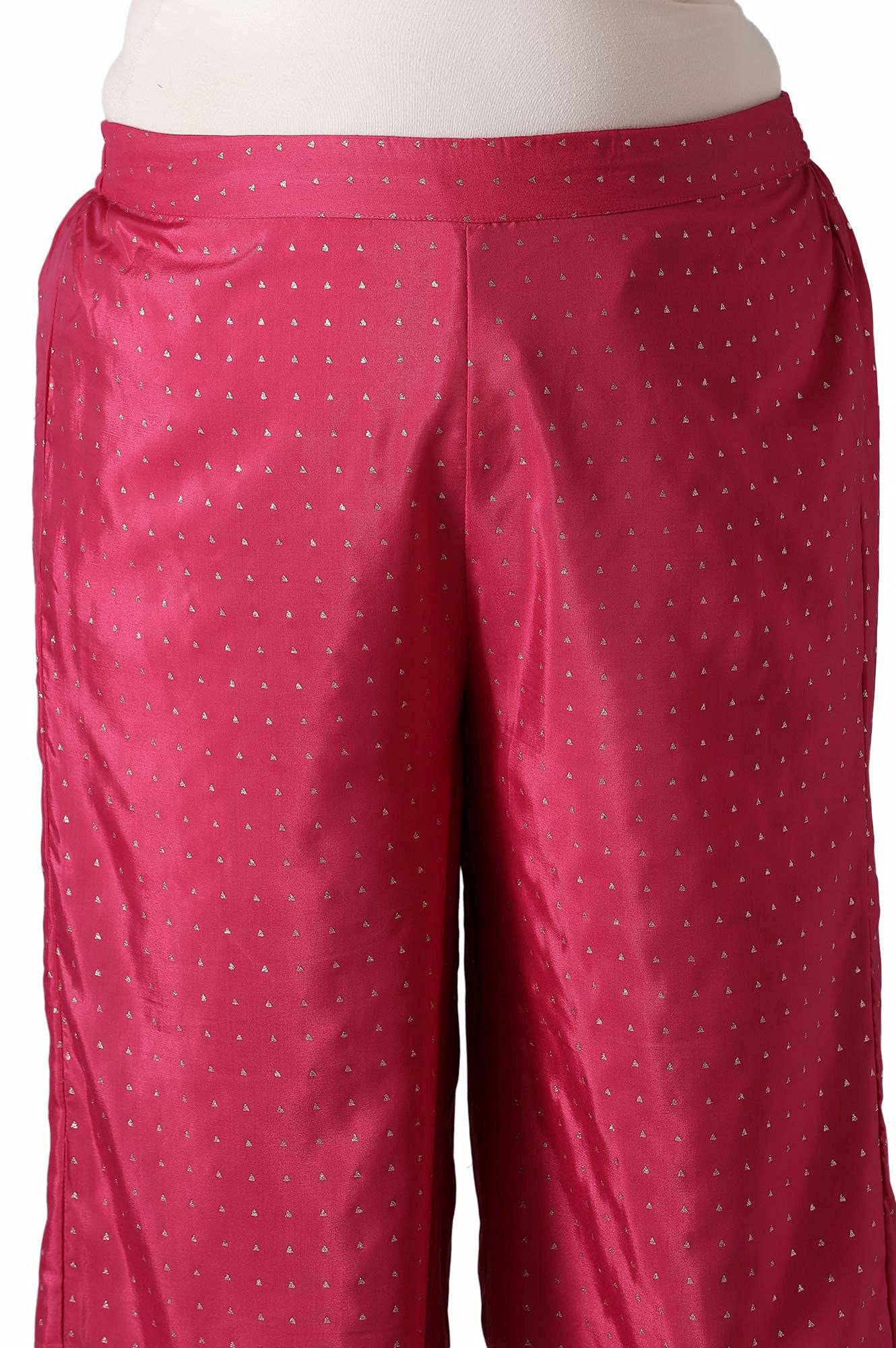 W Shantung Strechable Parallel Pants for Women | Shantung Parallel Pants for Women | Trousers for Women | W for Woman