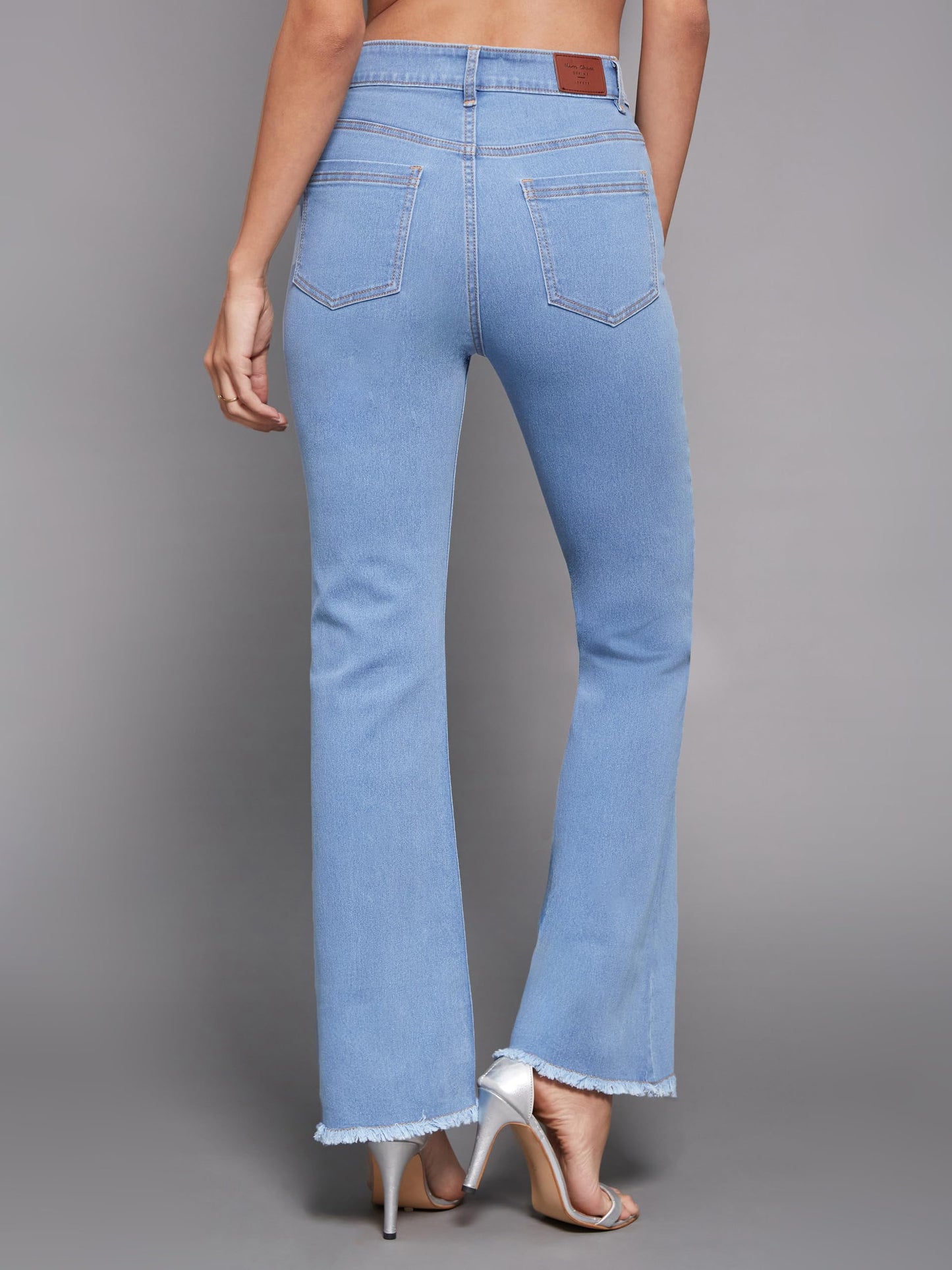 Miss Chase Women's Light Bootcut High Rise Regular Stretchable Denim Jeans (MCSS24DEN79-03-229-36, Royal Blue, 36)