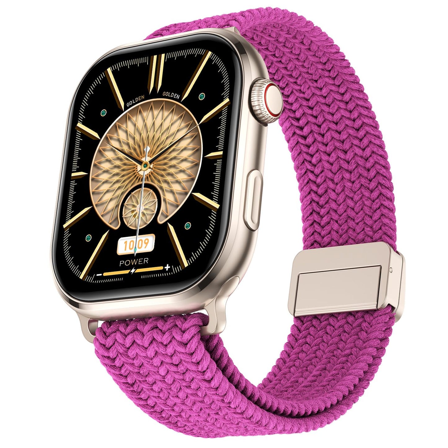 Fire-Boltt Brillia Pro Smart Watch with 51.3mm (2.02 inch) AMOLED Display, Bluetooth Calling, SpO2, Heart Rate Monitoring, 120+ Sports Modes, IP67 Waterproof, Long Battery Life (Pink Wave)