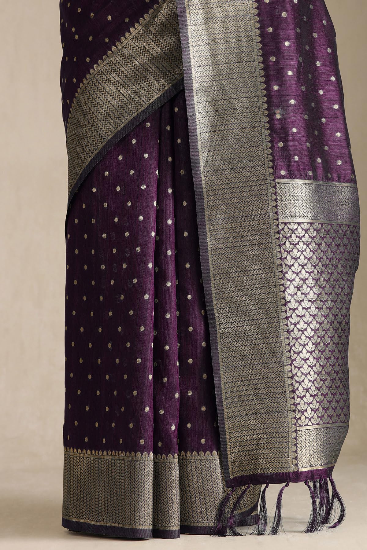 Soch Womens Tussar Woven Design Saree