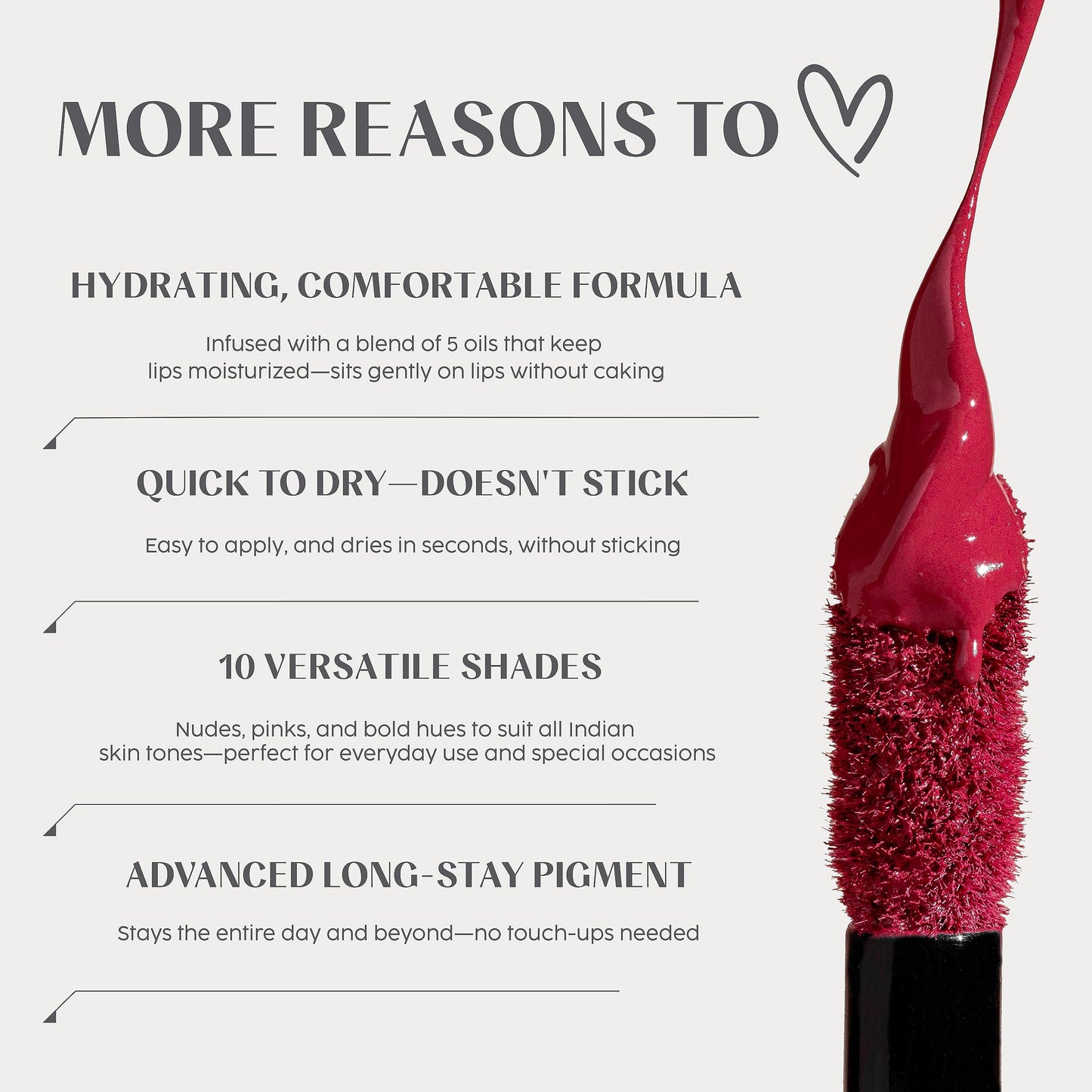 House Of Makeup Hydrating Liquid Lipstick | Nude Shades | Comfy Everyday Lipstick | 5 ml | Cinnamon Blush