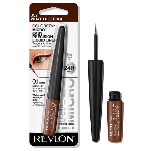 REVLON Colorstay Micro Easy Precision Matte Liquid Liner, 302 What The Fudge (Pack Of 1), Brown