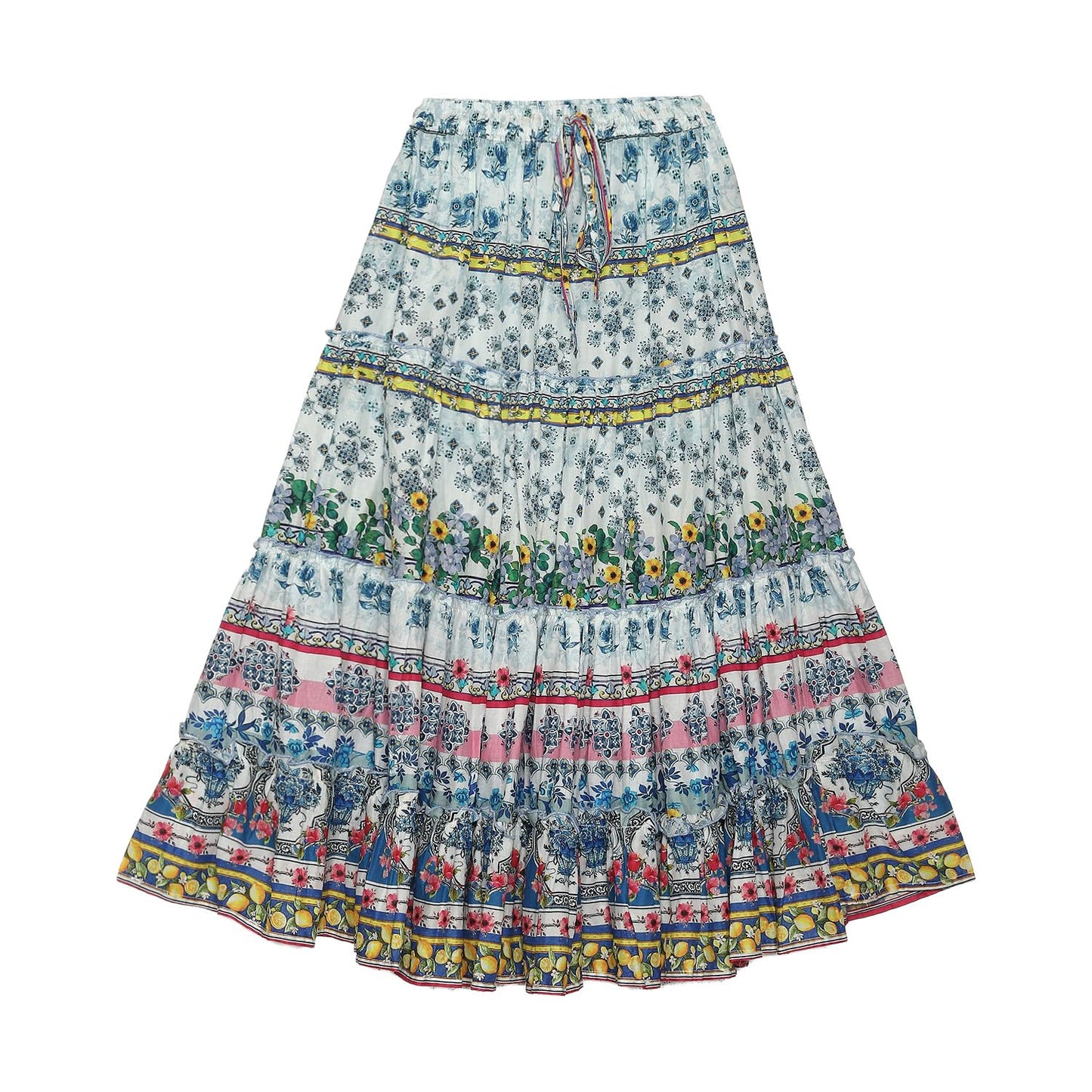 BIBA Girls PRINTED STRAIGHT KID(KWSUMMER ZEST5830_WHITE_9)