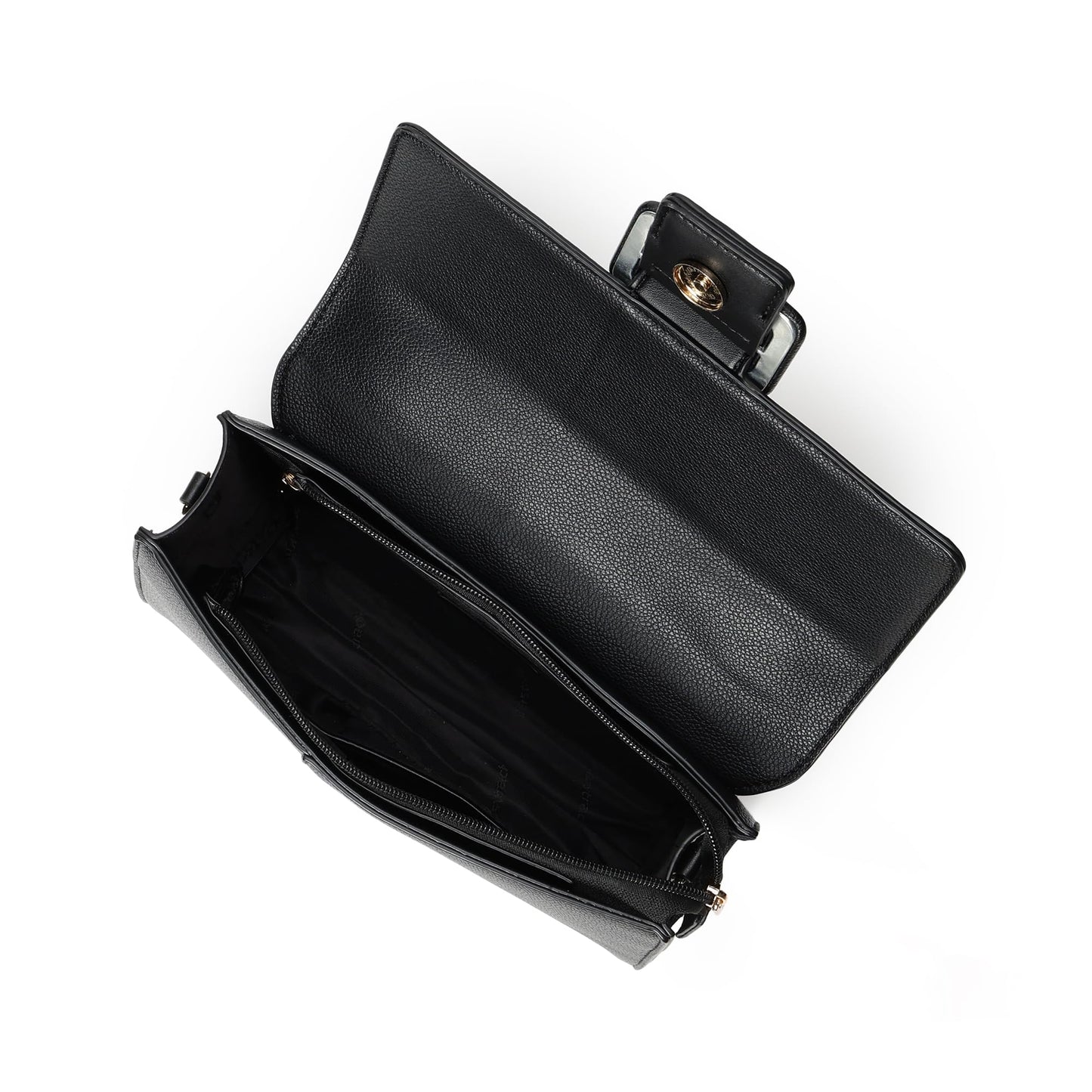 Fastrack Boldlock Satchel Bag | Women’s Faux-Leather Handbag | Top Handle & Detachable Strap | Magnetic Flap + Zipper Closure | Everyday Casual & Work Carry