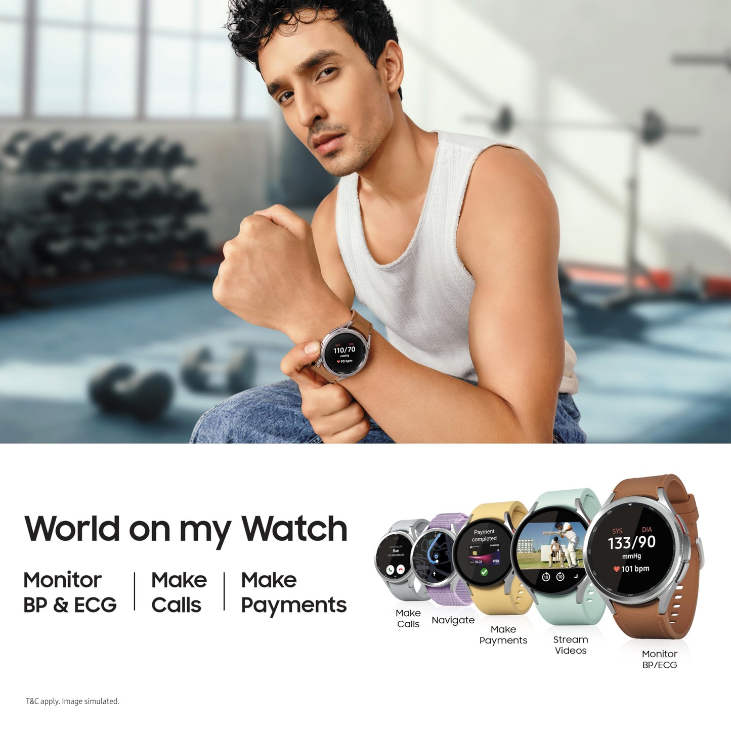 Samsung Galaxy Watch6 Classic LTE (47mm, Black, Compatible with Android only) | Introducing BP & ECG Features