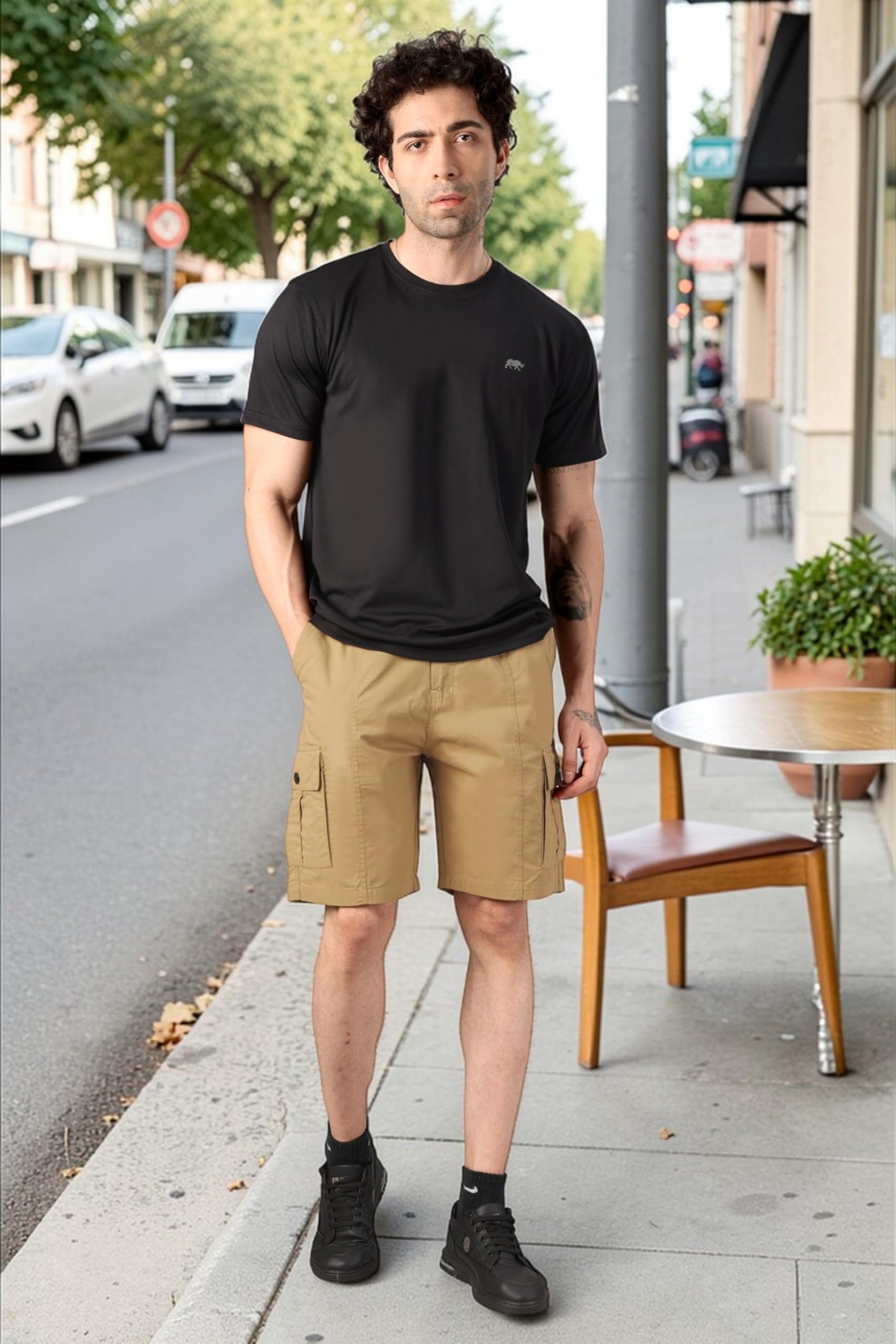 RynoGear Cotton Shorts for Man|| Casual Shorts for Men Stylish || Shorts Pant for Men Khaki