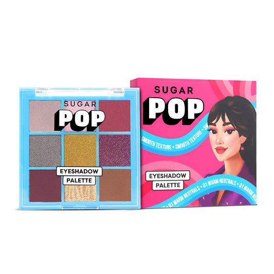 SUGAR POP Eyeshadow Palette 01 Warm Neutrals 9-in-1 palette