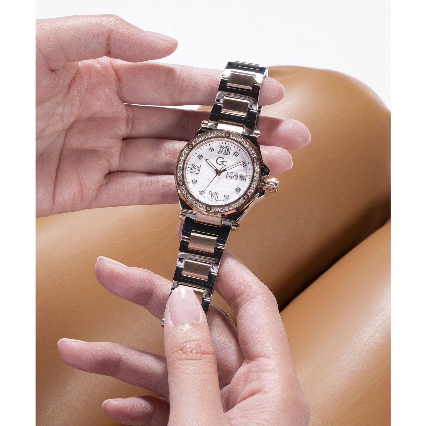 GC Analog Silver Dial Women's Watch-Z20002L1MF