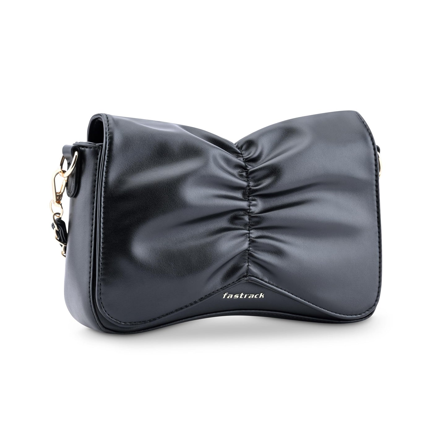 Fastrack Bow-tiful Sling | Faux-Leather Women's Handbags| Ladies Purse Handbag | Sling Bag for Casual Carry