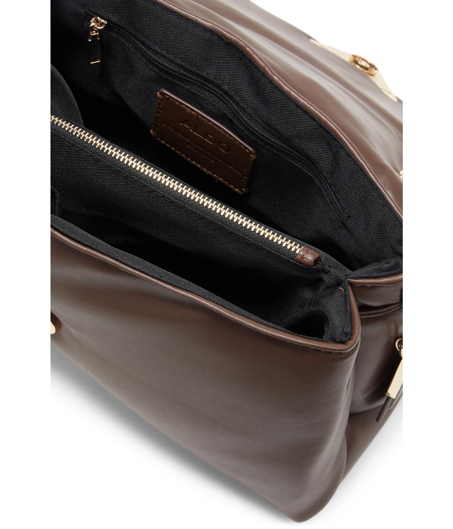 Aldo LARGESOFTPUFF Women's Brown Cross Body Bag